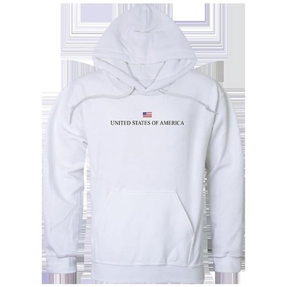USA Graphic Pullover Sweatshirt, White - Extra Large