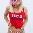 thumbnail image 1 of USA Graphic Racerback Tank Top, 1 of 2
