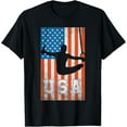 thumbnail image 1 of USA Gymnast Mens Gymnastics Team Athlete American Flag T-Shirt, 1 of 4