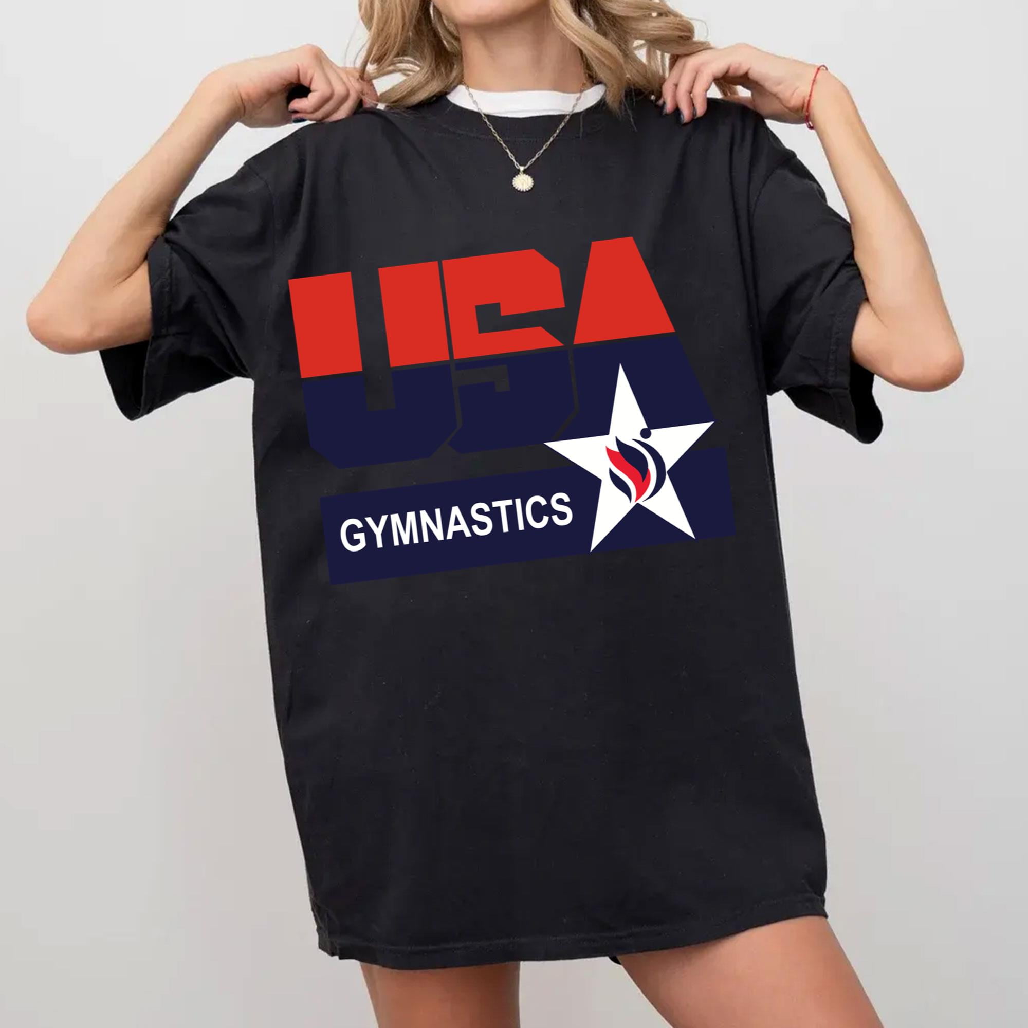 USA Gymnastics Olympics 2025 Paris Men's Women's Premium Blend Jersey T
