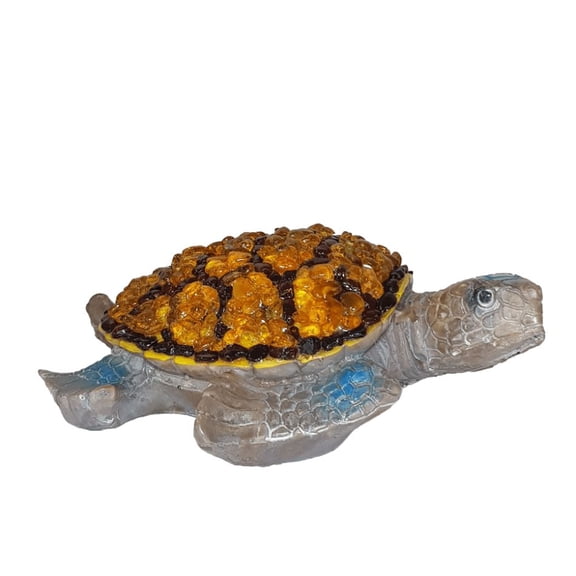 USA Handmade Figurine Turtle Natural Baltic Amber KIZIMA