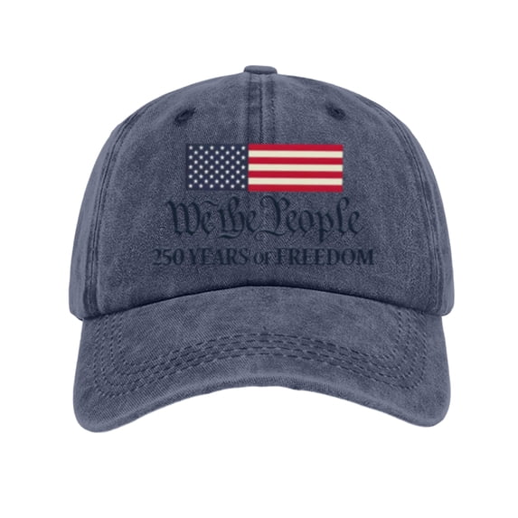 USA Hat for Men 250th Anniversary Distressed Cap 1776-2026 4th of July American Flag Cap Adjustable Unisex Patriotic Gift for Patriots,Navy