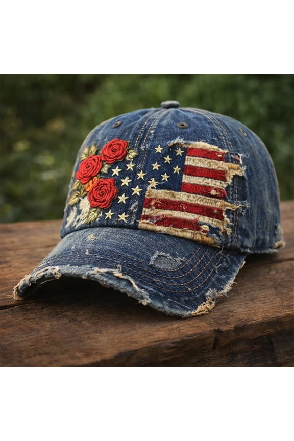 USA Hat for Men 250th Anniversary Distressed Cap 1776-2026 Patriotic Tribute Baseball Cap Adjustable Unisex Gifts for Patriots,A