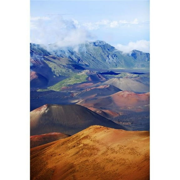 USA  Hawaii  Haleakala Crater; Maui  Volcanic landscape of Haleakala National Park Poster Print