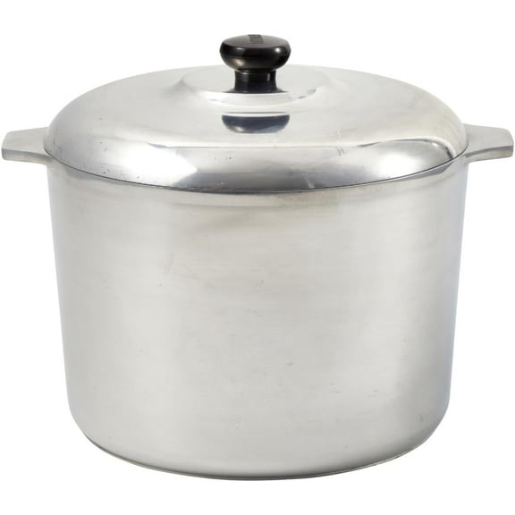 USA Heavy Duty Cajun Aluminum Stock Pot 14 Quart, Silver