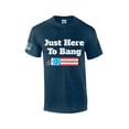 thumbnail image 1 of USA Here To Bang Fireworks Fourth of July Independence Day Short Sleeve T-shirt Graphic Tee Graphic Tee-Heather Navy-xxxl, 1 of 4