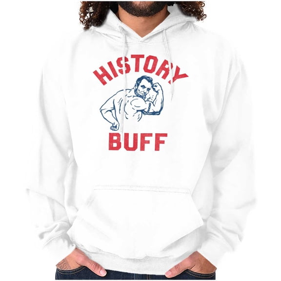 USA History Buff Abe Lincoln Joke Hoodie Sweatshirt Women Men Brisco Brands S