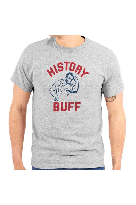 USA History Buff Abe Lincoln Joke Plus Size Crewneck Graphic Tee Shirt Brisco Brands 2X