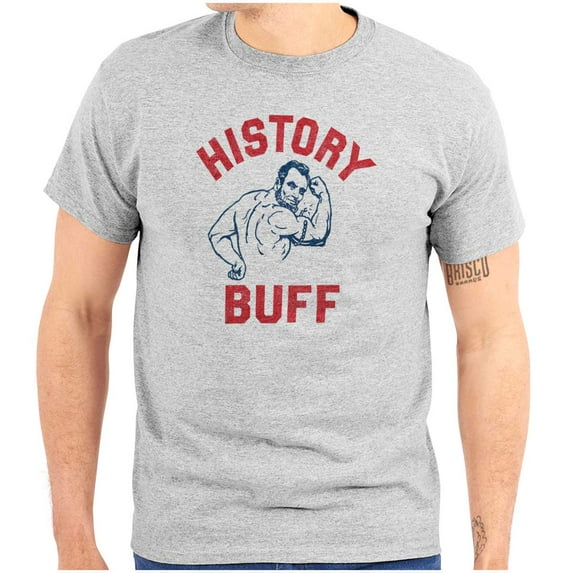 USA History Buff Abe Lincoln Joke Plus Size Crewneck Graphic Tee Shirt Brisco Brands 4X
