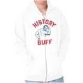 thumbnail image 1 of USA History Buff Abe Lincoln Joke Zip Up Hoodie Men's Women's Brisco Brands X, 1 of 6