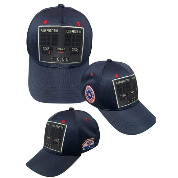 USA Hockey Miracle on Ice 1980 Officially Licensed Scoreboard Hat