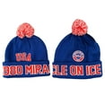 thumbnail image 1 of USA Hockey Miracle on Ice Pom Pom Knit Hat - Lake Placid, 1 of 1