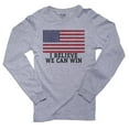 thumbnail image 1 of USA I Believe We Can Win - Olympic Games Men's Long Sleeve Grey T-Shirt, 1 of 2