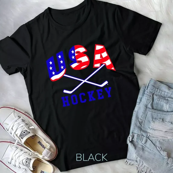 USA Ice Hockey, Men, Women, Boys, and Girls Themed Sports Graphic Unisex T-Shirt