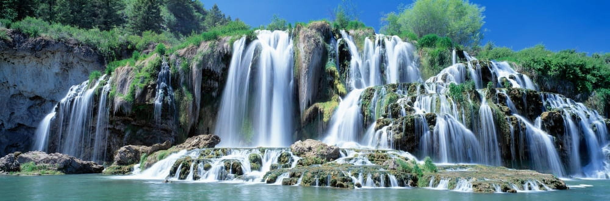 USA Idaho Bonneville County tributary waterfall on the Snake River Canvas Art - Panoramic Images (27 x 9)