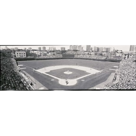 USA Illinois Chicago Cubs baseball Canvas Art - Panoramic Images (18 x 6)