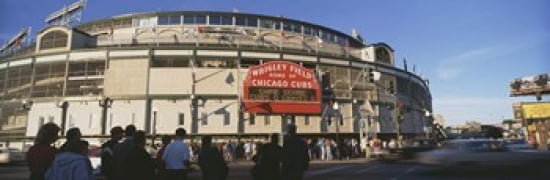 USA Illinois Chicago Cubs baseball Canvas Art - Panoramic Images (36 x 12)