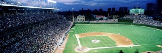 USA Illinois Chicago Cubs baseball Canvas Art - Panoramic Images (36 x 12)