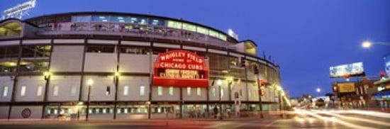 USA Illinois Chicago Cubs baseball Canvas Art - Panoramic Images (36 x 12)