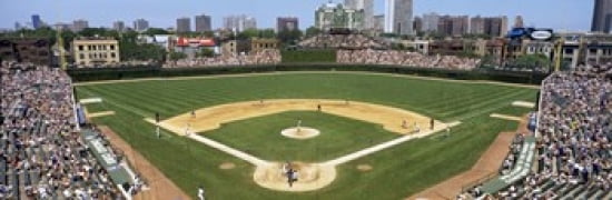 USA Illinois Chicago Cubs baseball Canvas Art - Panoramic Images (36 x 12)