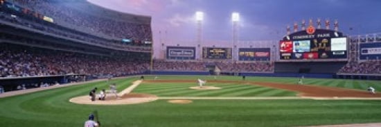 USA Illinois Chicago White Sox baseball Canvas Art - Panoramic Images (36 x 12)