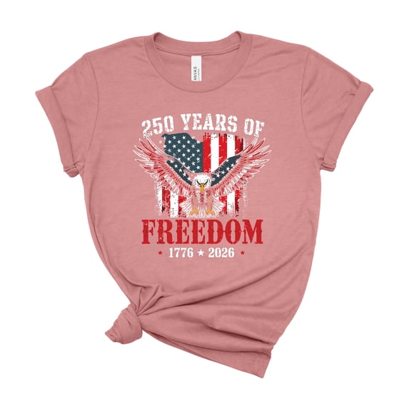 USA Independence Patriotic Shirt, 250 Years America Eagle Flag T-Shirt