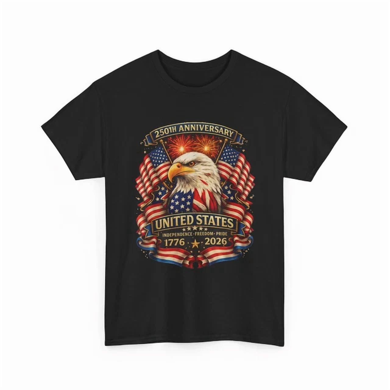 USA Independence Shirt, 250th Anniversary 1776 2026 Patriotic Eagle T ...