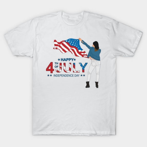 USA Independent Day Patriotic American Flag 4th of July 1776 Freedom New Unisex T-Shirt, Up to size 5XL