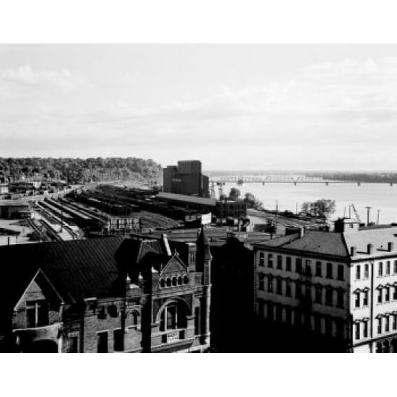 USA Iowa Burlington Canvas Art - (18 x 24)