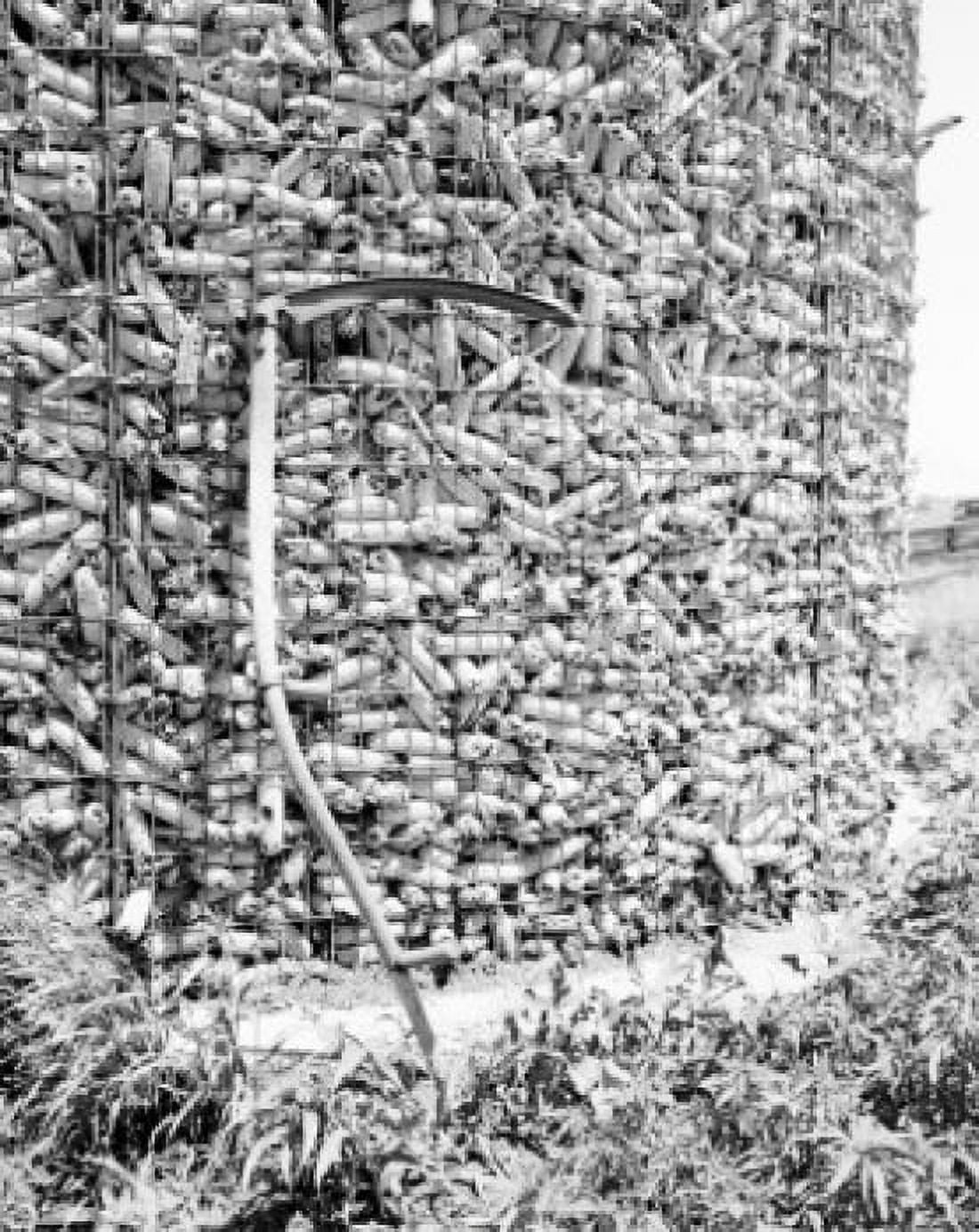 USA Iowa corn silo Canvas Art - (18 x 24)