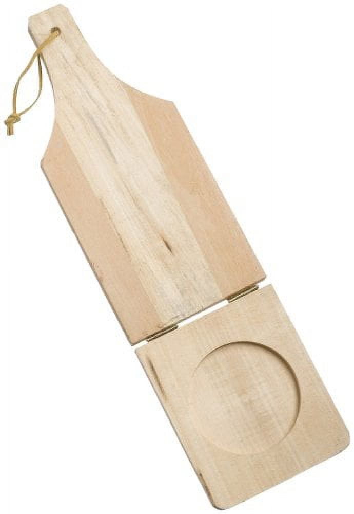 USA J10055045 Traditional Jumbo Wood Tostonera Plantain Masher, Tan