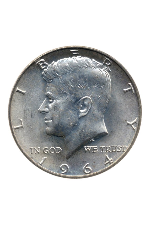 US Mint USA John F Kennedy Half Dollar Coin - 90% Silver 50c Circulated Condition