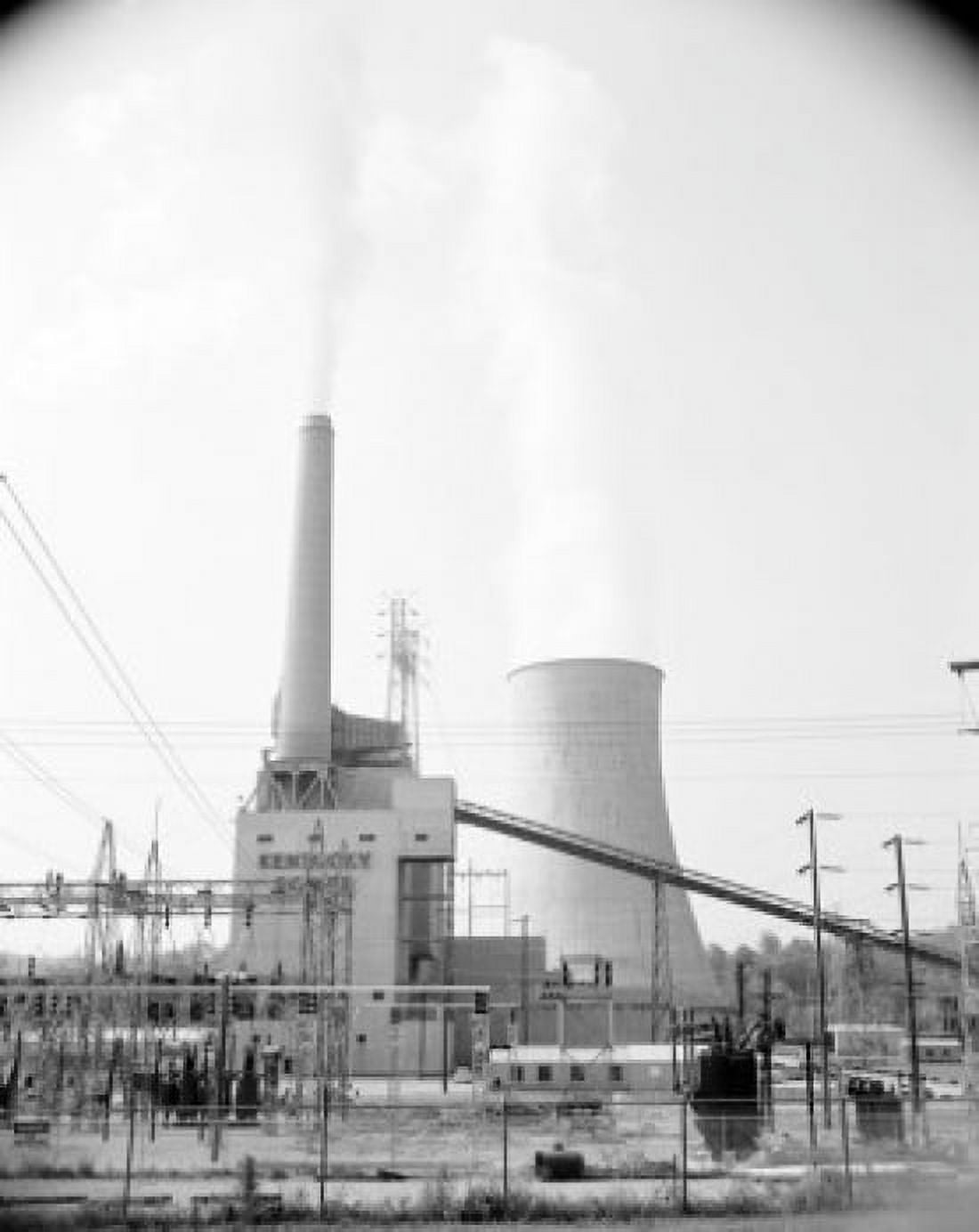 USA Kentucky Ashland giant cooling tower Canvas Art - (18 x 24)
