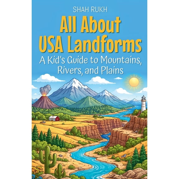 USA Knowledge Books for Kids All About USA Landforms: A Kid's Guide to Mountains, Rivers, and Plains, Book 4, (Paperback)