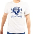 thumbnail image 1 of USA Land of the Free Patriotic Eagle Men's Graphic T Shirt Tees Brisco Brands M, 1 of 6