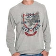 thumbnail image 1 of USA Live Free American Bald Eagle Plus Size Long Sleeve Graphic Tee Shirt Brisco Brands 2X, 1 of 6