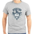 thumbnail image 1 of Operation USA Live Free Airplane Men's Graphic T Shirt Tees Brisco Brands X, 1 of 6