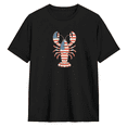 thumbnail image 1 of USA Lobster Retro Graphic Tee for Men and Women, Fun Party Cotton Short Sleeves T-Shirt, 1 of 6
