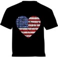 thumbnail image 1 of USA Love Tee for Toddler Boys Girls - Graphic Tshirts - American Flag Patriotic 4th of July 2T 3T 4T 5/6T, 1 of 2