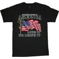thumbnail image 1 of USA Love it or Leave it Big and Tall T-shirt Black Tee, 1 of 1