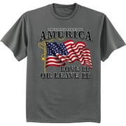 USA Love it or Leave it t-shirt Big and Tall tee for men