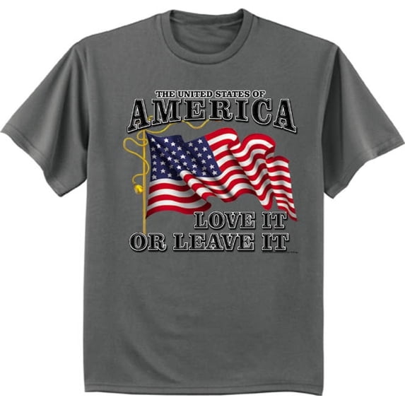 USA Love it or Leave it t-shirt graphic tee for men