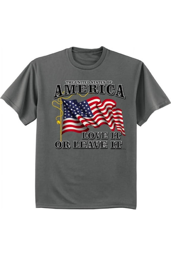 USA Love it or Leave it t-shirt graphic tee for men