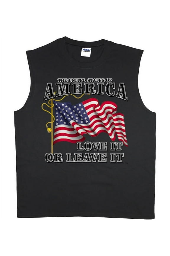 USA Love it or Leave it t-shirt sleeveless t-shirt muscle tee for men