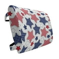 thumbnail image 1 of USA Lumbar Pillow, Big Star with American Flag Featured Inner Lines Proud Country Design, Soft Back Cushion for Office Chairs with Adjustable Straps, 14" x 13", Indigo Red White, by Ambesonne, 1 of 7