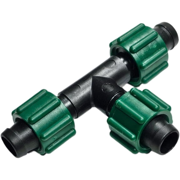 USA MADE - Irritec Tape Loc Fittings for 5/8" Drip Tape | Couplers, Tees, Elbows A1-T5 | Drip Irrigation Fittings | Long-term Leak-Free Connection (Tape Loc Tee, 50 pack)