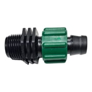USA MADE - Irritec Tape Loc Fittings for 5/8" Drip Tape | Couplers, Tees, Elbows A1-T5 | Drip Irrigation Fittings | Long-term Leak-Free Connection Tape Loc x 1/2" MPT, 25