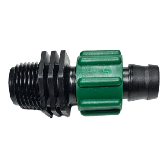 USA MADE - Irritec Tape Loc Fittings for 5/8" Drip Tape | Couplers, Tees, Elbows A1-T5 | Drip Irrigation Fittings | Long-term Leak-Free Connection (Tape Loc x 1/2" MPT, 25)