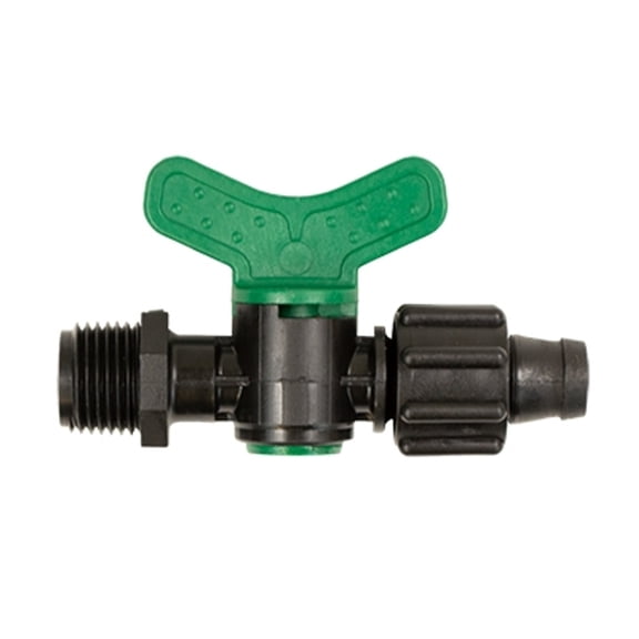 USA MADE - Irritec Tape Loc Fittings for 5/8" Drip Tape | Couplers, Tees, Elbows A1-T5 | Drip Irrigation Fittings | Long-term Leak-Free Connection (Tape Loc x 1/2" MPT w/Valve, 50)