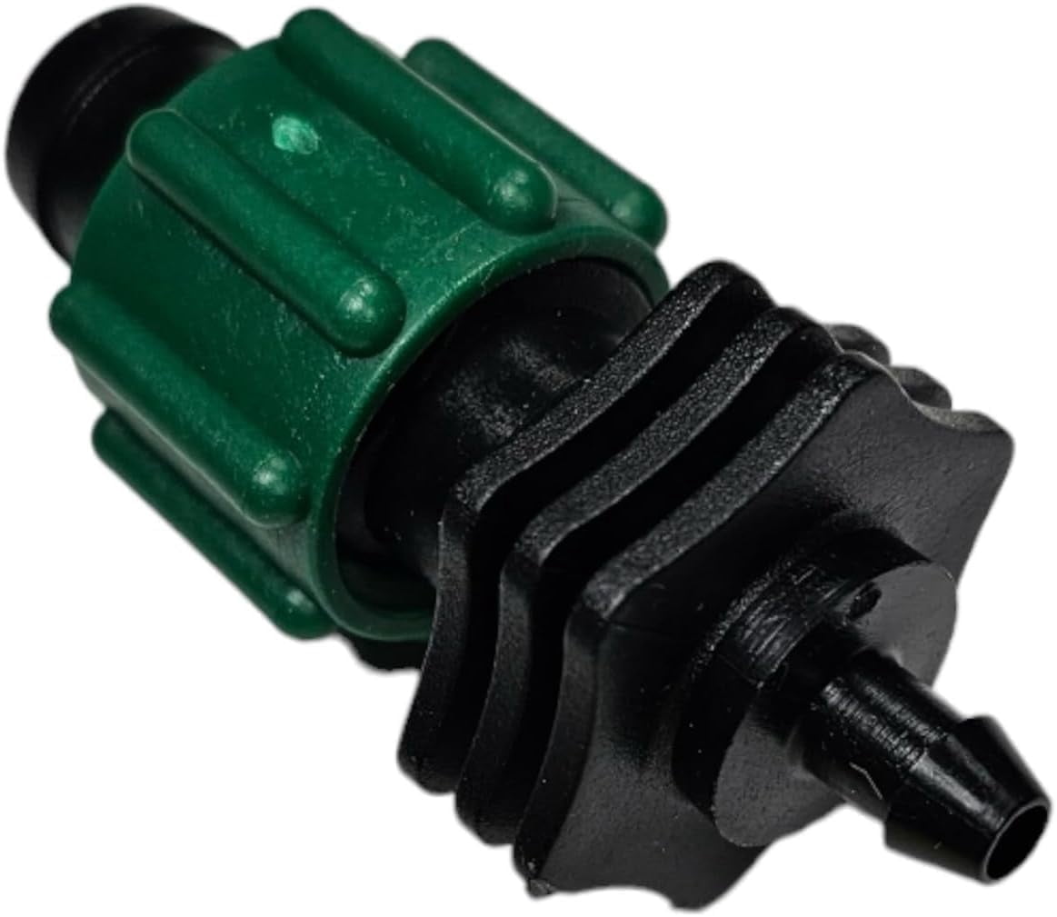(50 Pack) DripWorks Irritec Tape Loc Fittings for 5/8"" Drip Tape, Couplers, Tees, Elbows, Leak-Free Connection